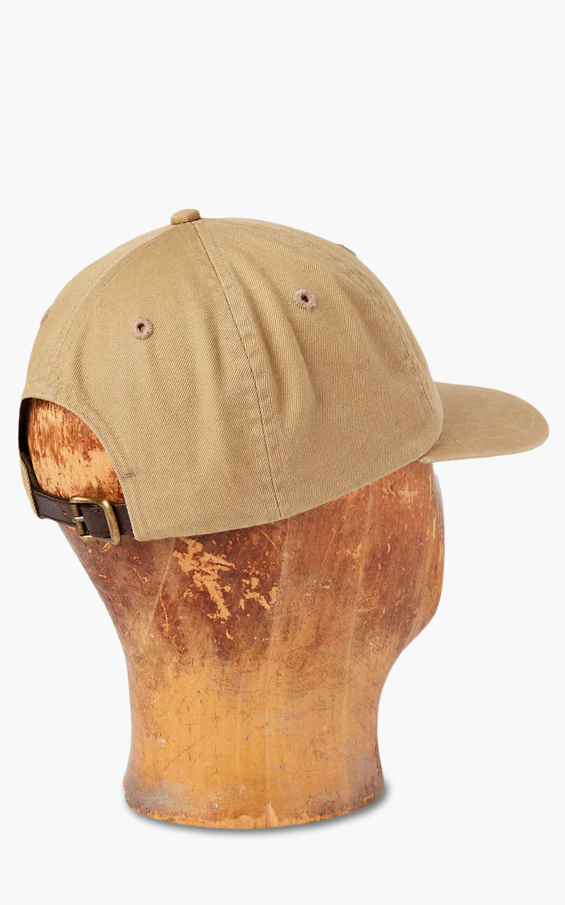 RRL Ranch Logo Twill Ball Cap Khaki - Image 2