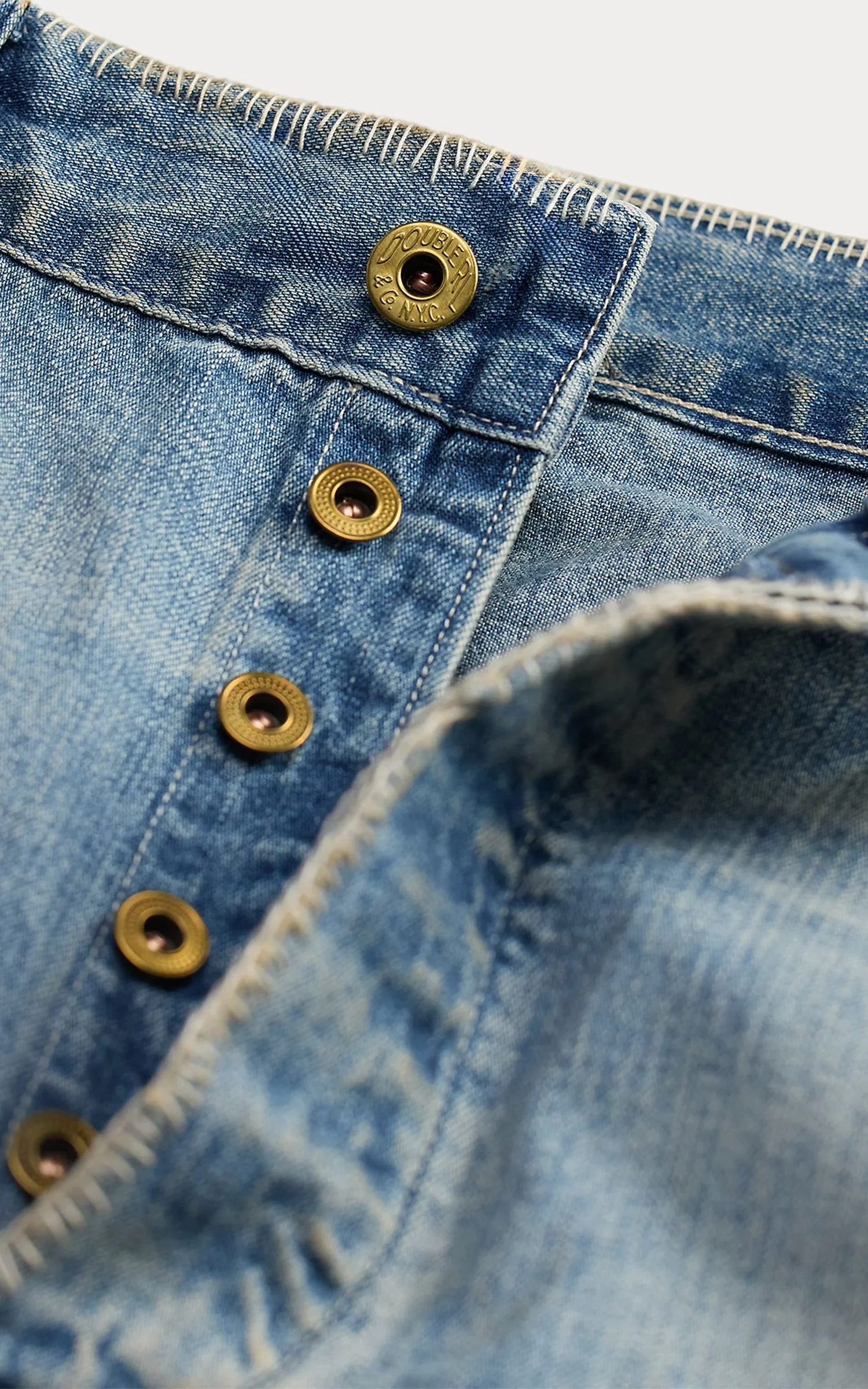 RRL Repaired Earlston Carpenter Jeans Earlston Wash - Image 4