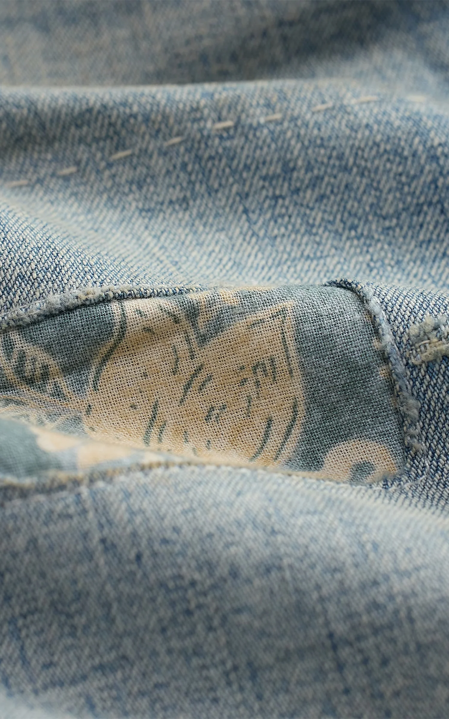 RRL Repaired Earlston Carpenter Jeans Earlston Wash - Image 6