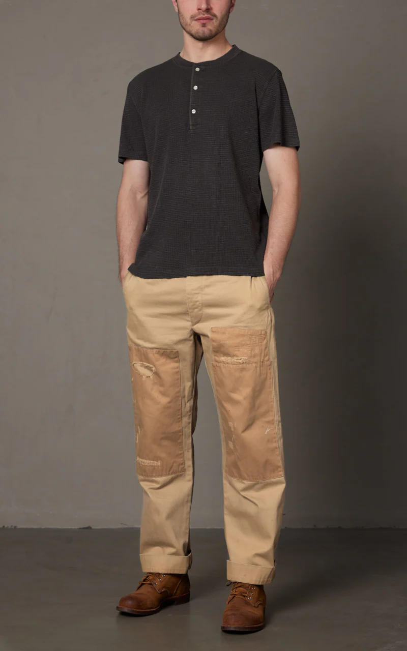 RRL Repaired Twill Field Trouser New Military Khaki - Image 2