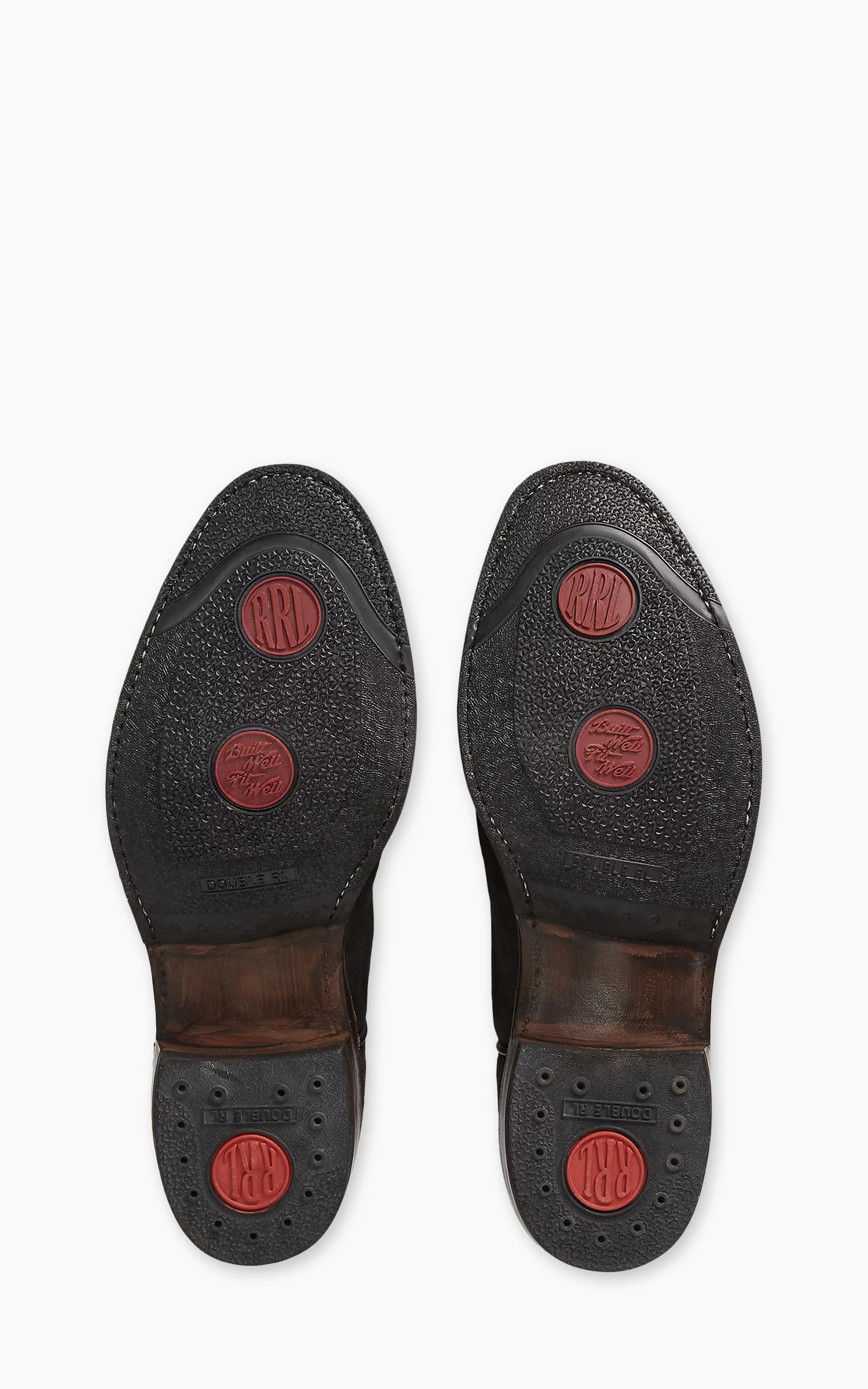 RRL Roughout Suede Boot Black - Image 4