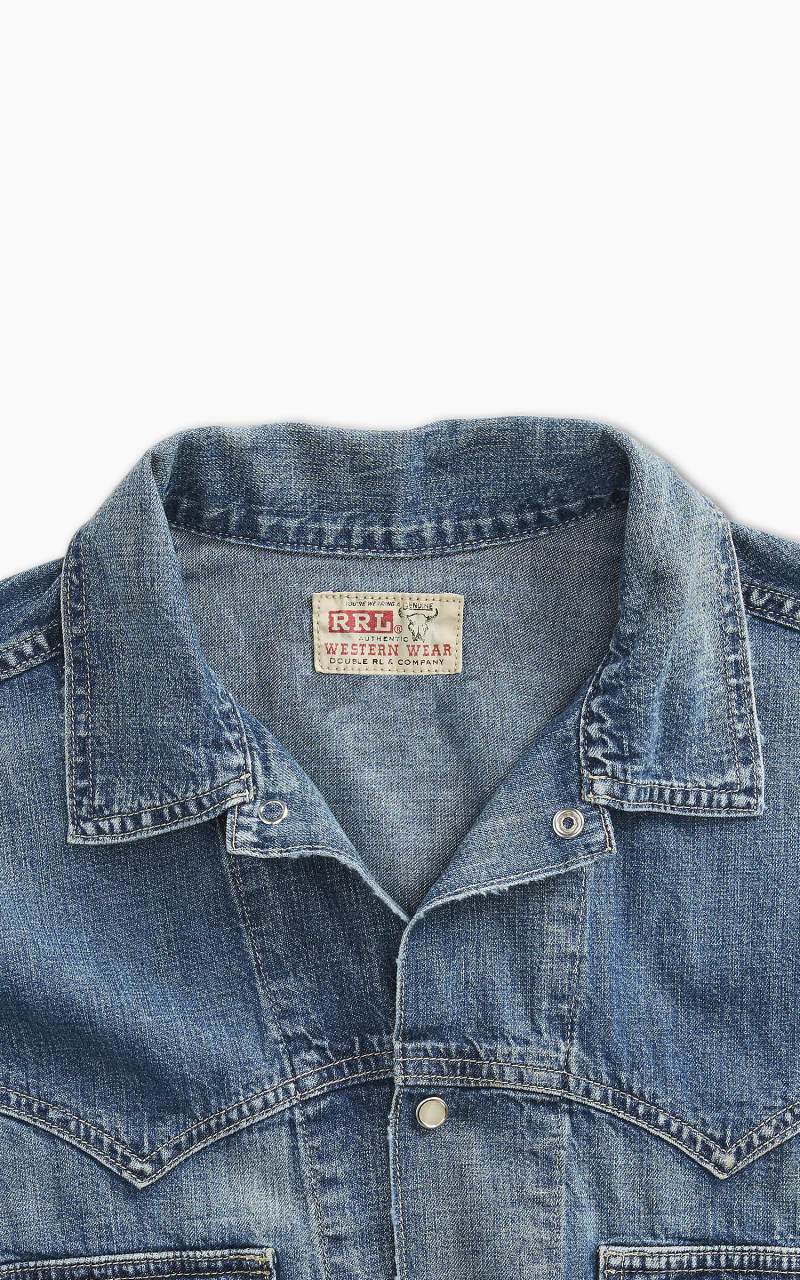 RRL Sawtooth Western Denim Jacket Hewson Wash - Image 3