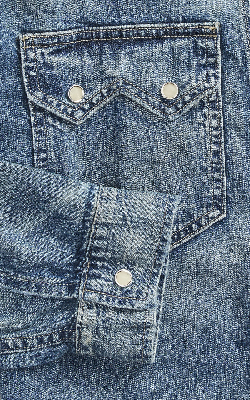 RRL Sawtooth Western Denim Jacket Hewson Wash - Image 5