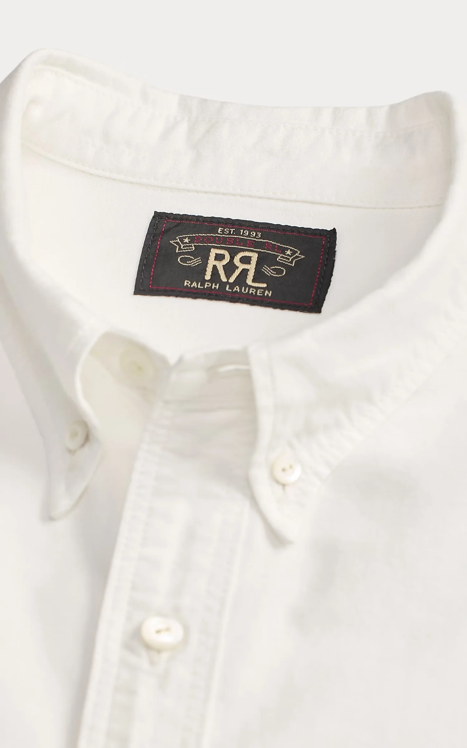 RRL Selvedge-Detailed Oxford Workshirt White - Image 4