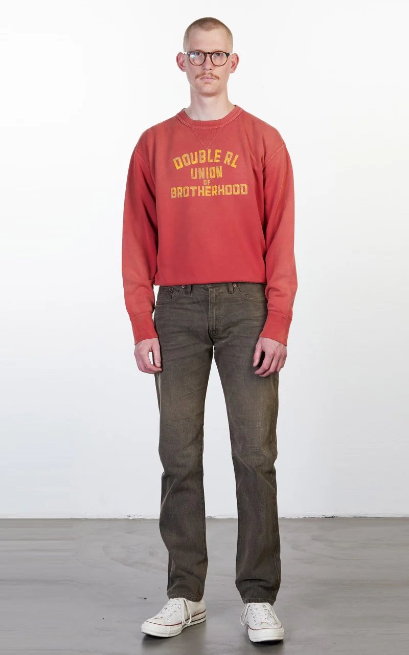 RRL Slim Fit Jean Distressed Brown Wash - Image 2