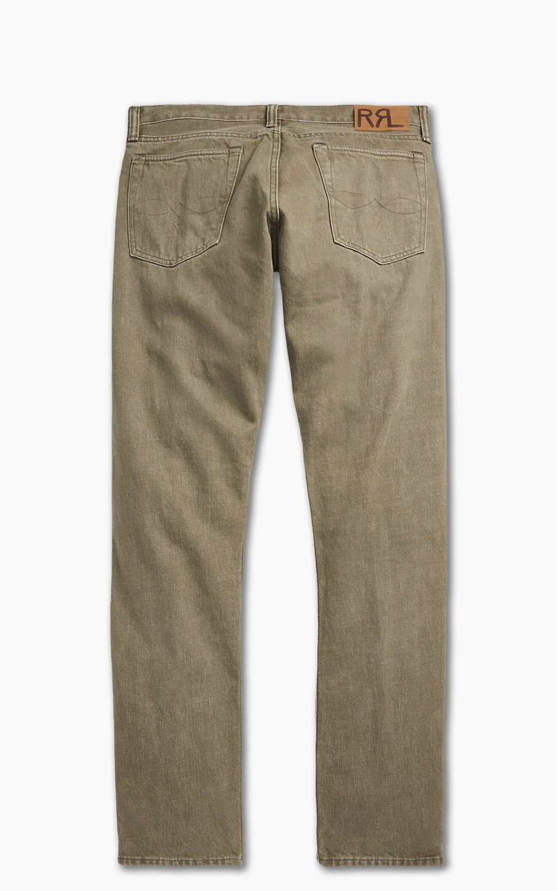 RRL Slim Fit Jean Olive - Image 3