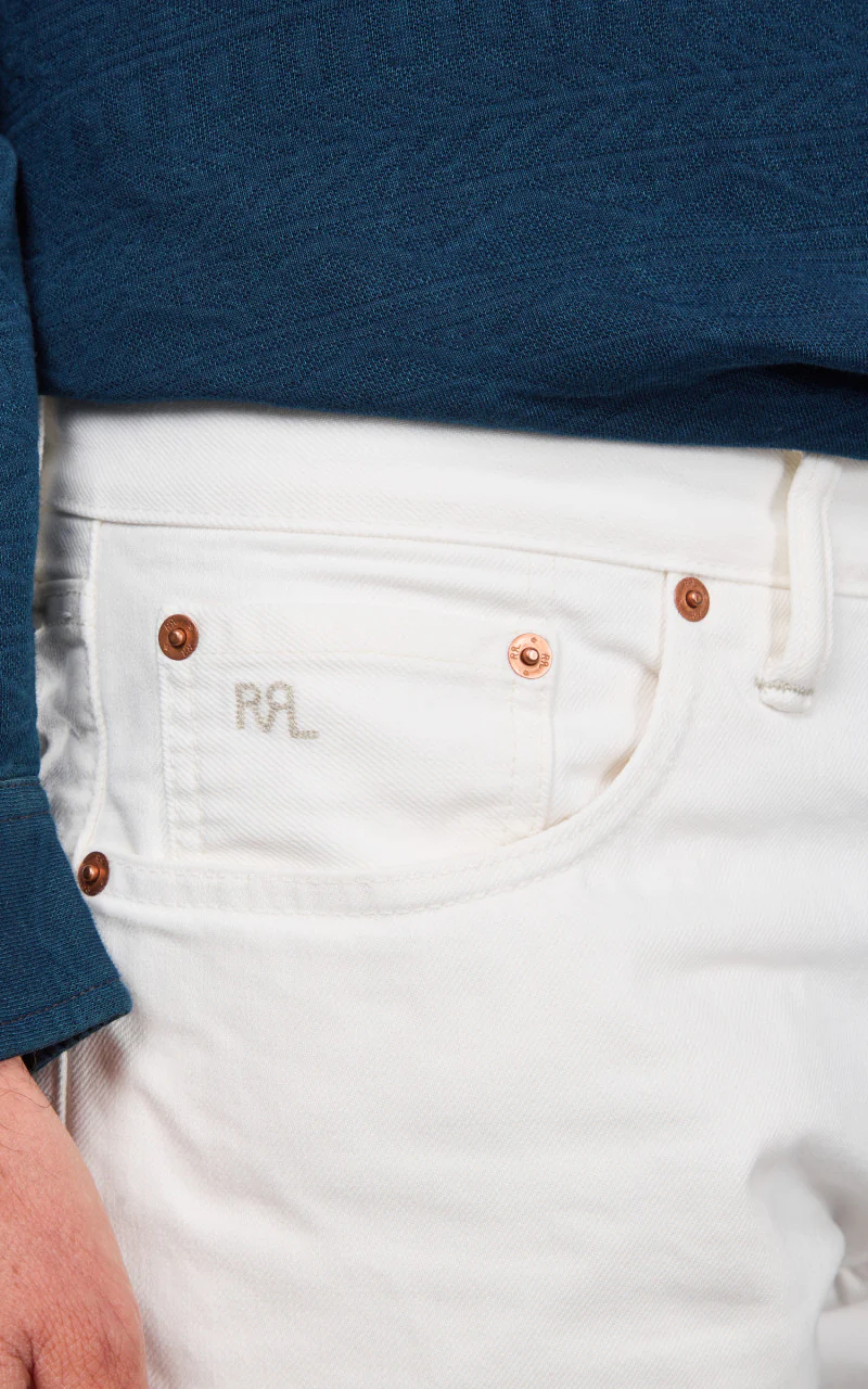 RRL Slim Fit Jean Whitestone - Image 5