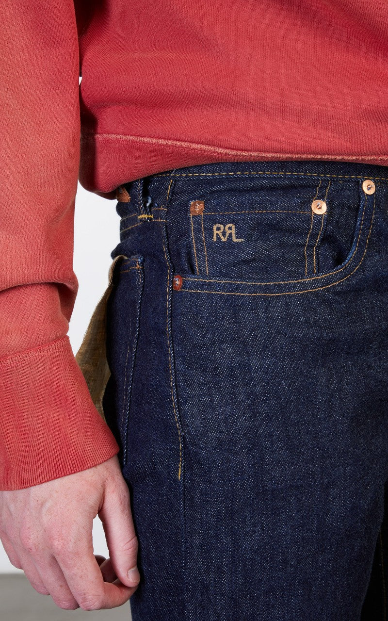 RRL Slim Fit Selvedge Jean One Wash - Image 8