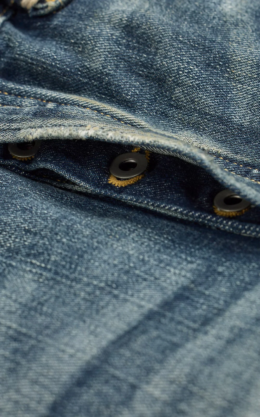RRL Straight Fit Brayton Distressed Jean Brayton Wash - Image 2