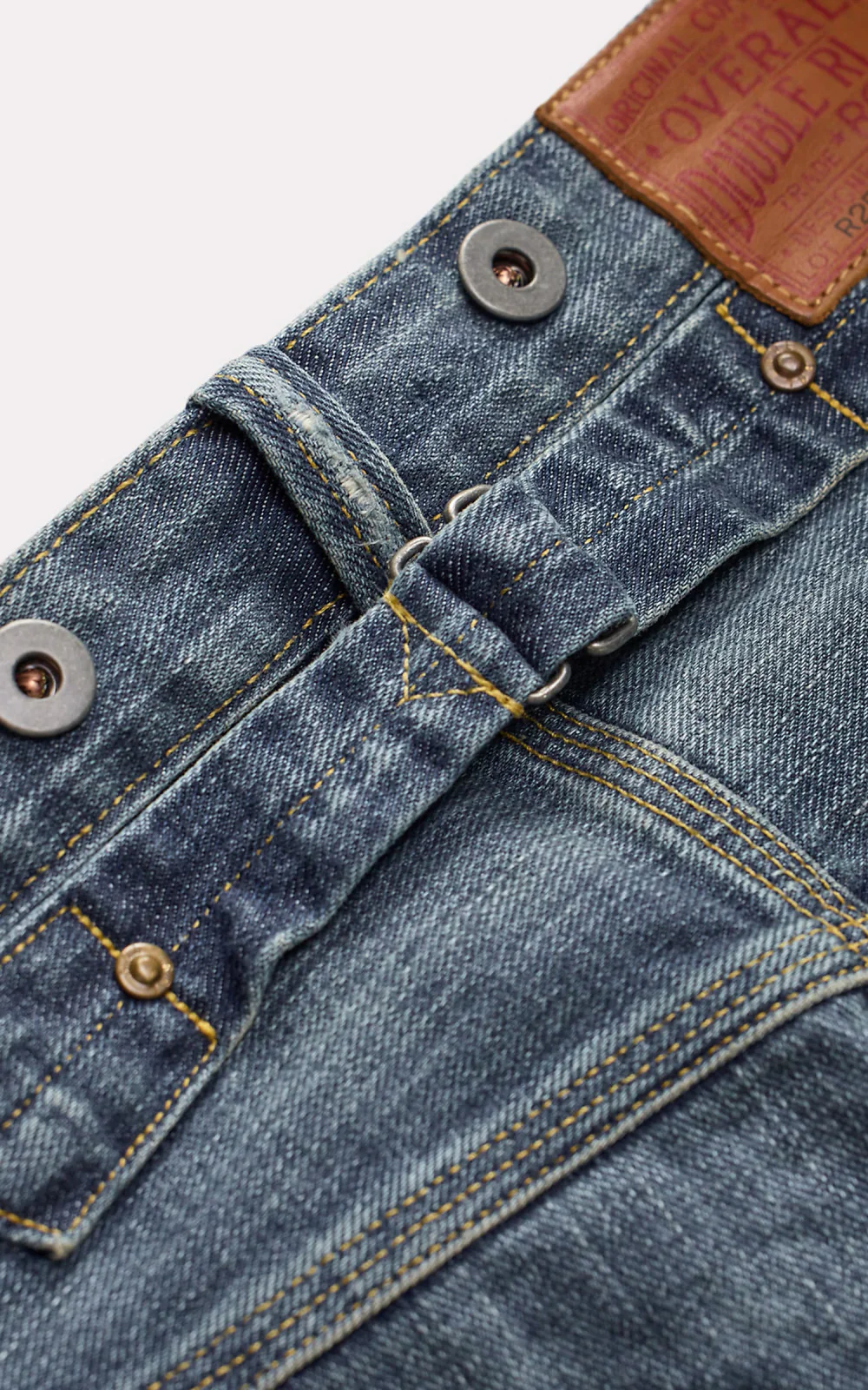 RRL Straight Fit Brayton Distressed Jean Brayton Wash - Image 4
