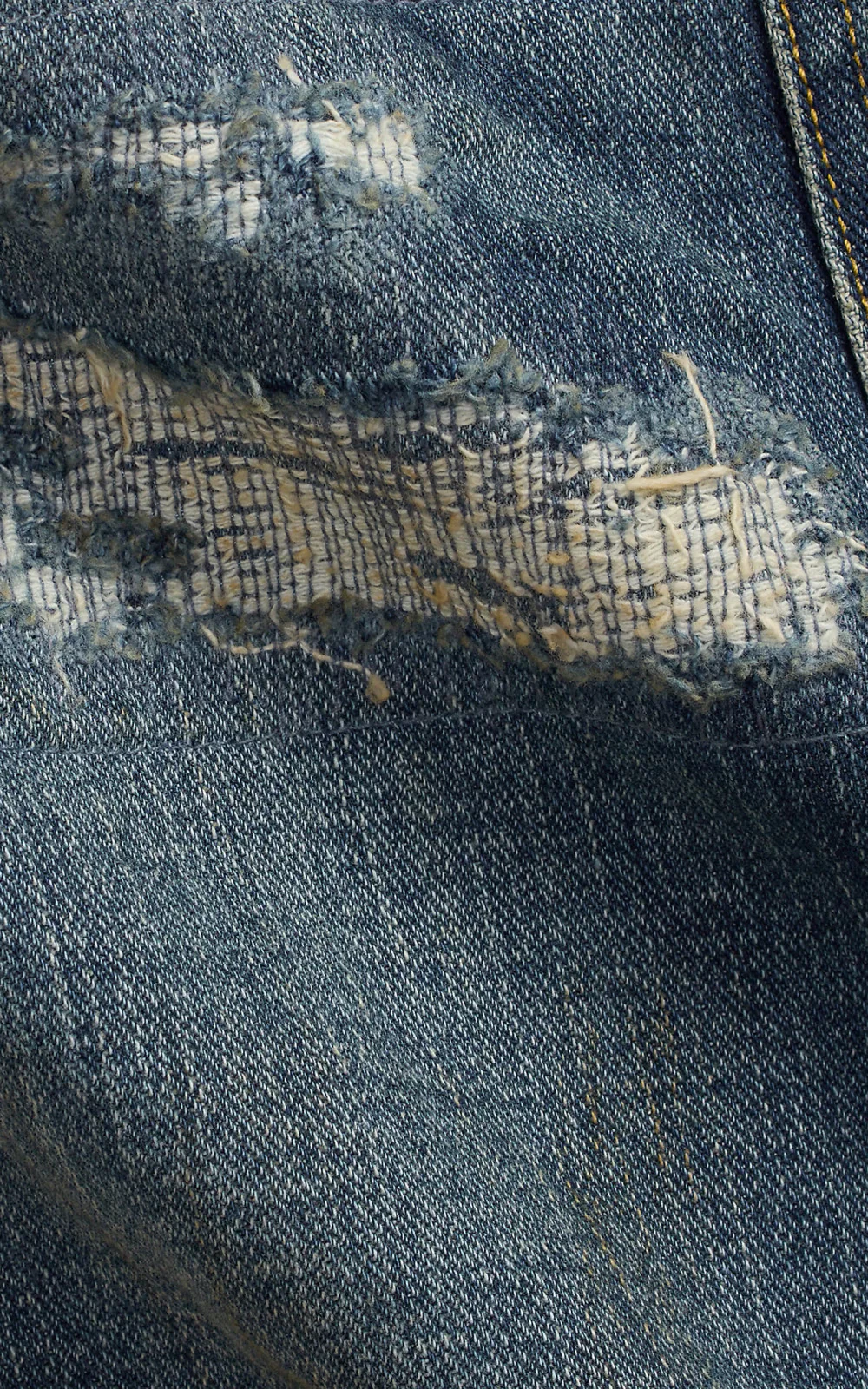 RRL Straight Fit Brayton Distressed Jean Brayton Wash - Image 6