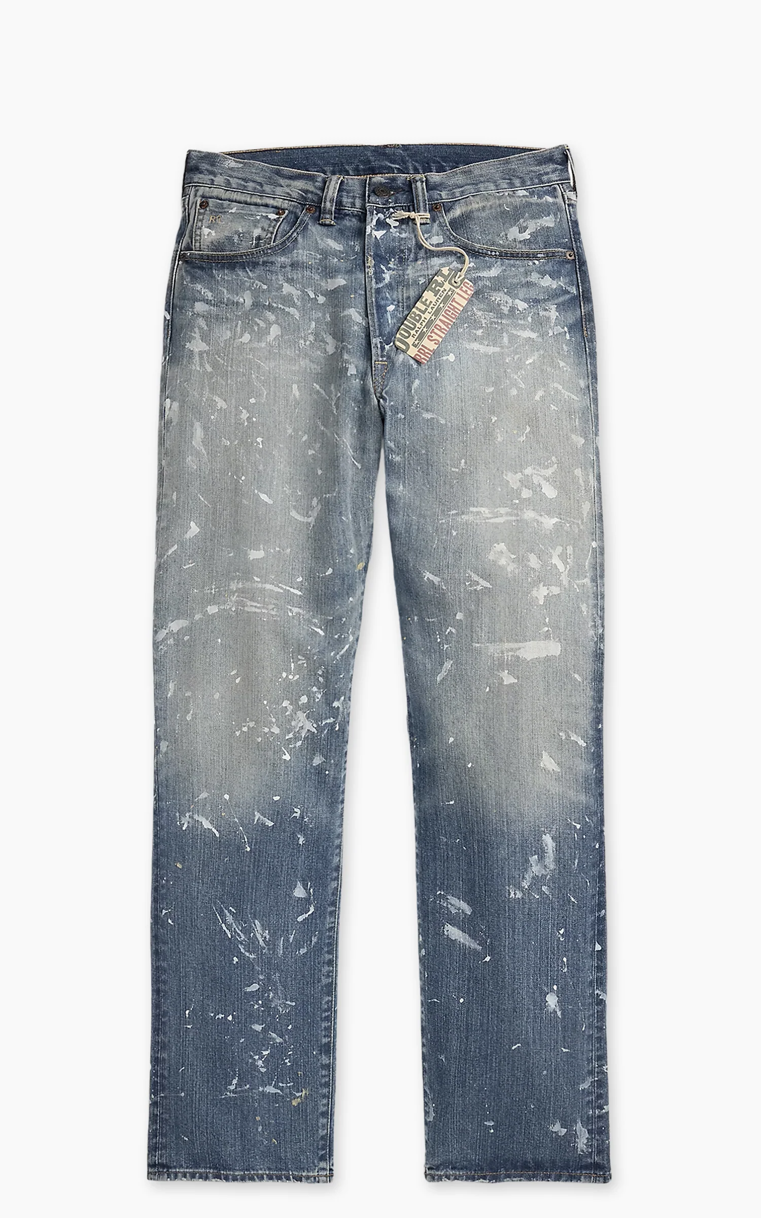 RRL Straight Fit Distressed Jean Fenimore Wash