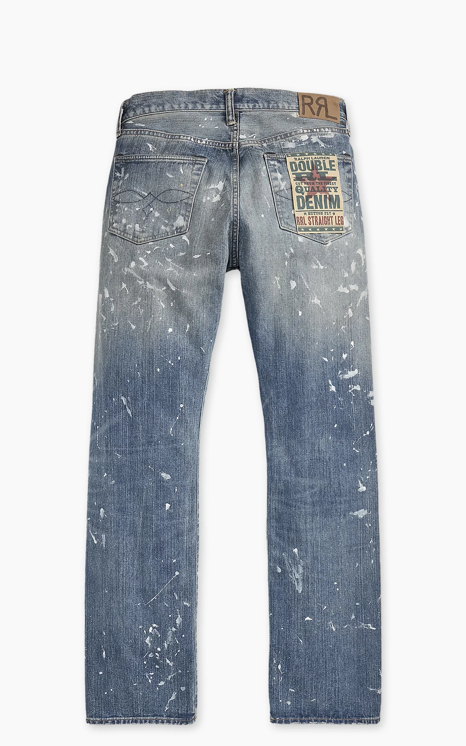 RRL Straight Fit Distressed Jean Fenimore Wash - Image 2
