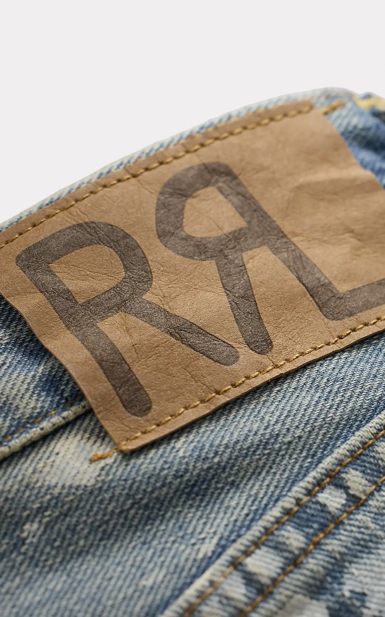 RRL Straight Fit Distressed Jean Fenimore Wash - Image 5
