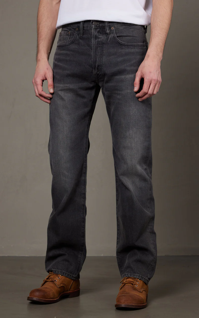 RRL Straight Fit Jean Dusty Black Wash - Image 3