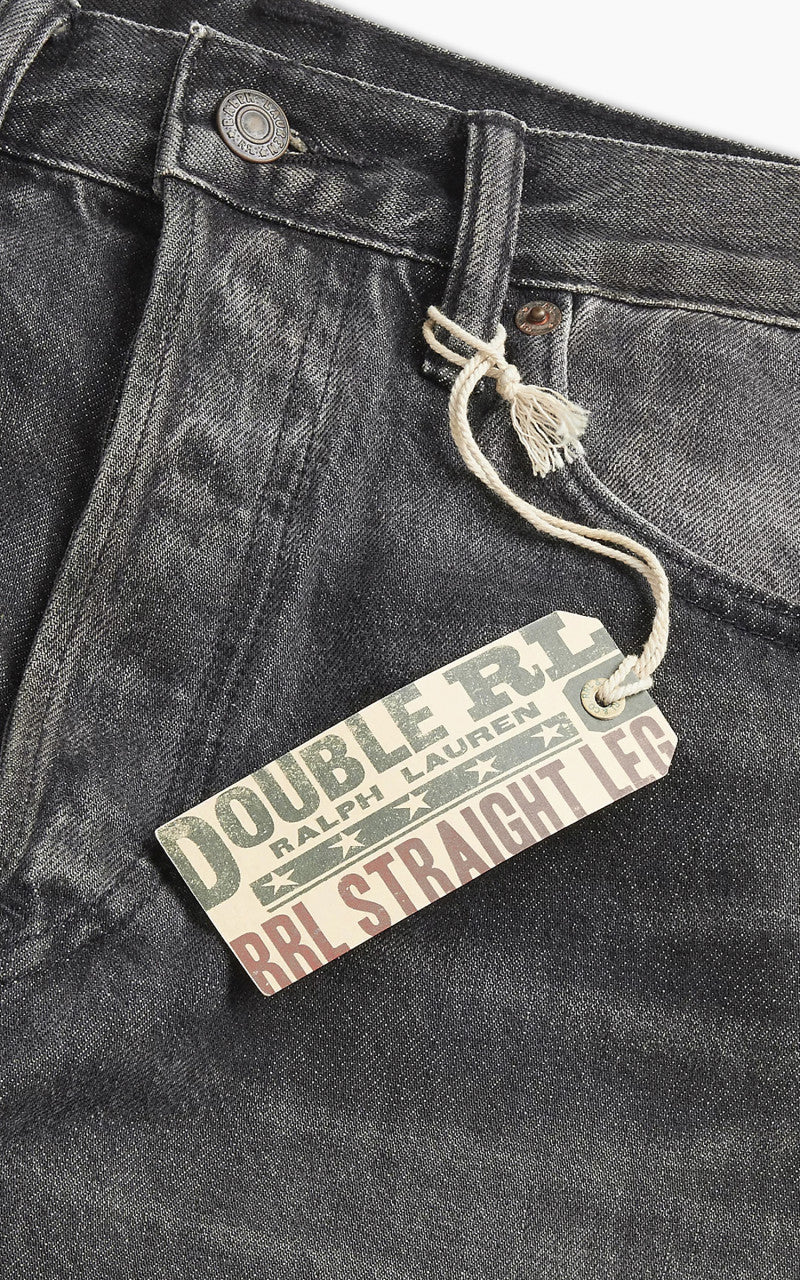 RRL Straight Fit Jean Dusty Black Wash - Image 6