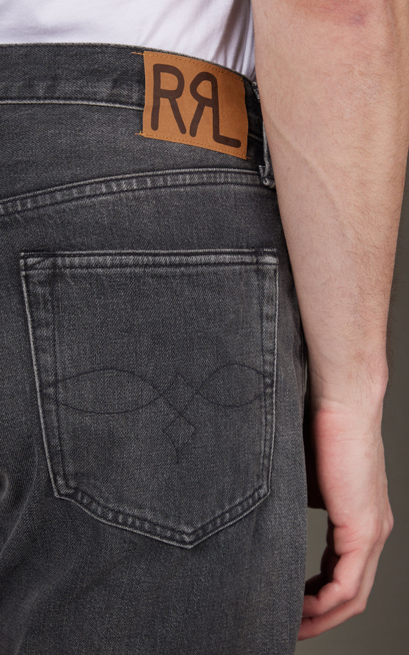 RRL Straight Fit Jean Dusty Black Wash - Image 9
