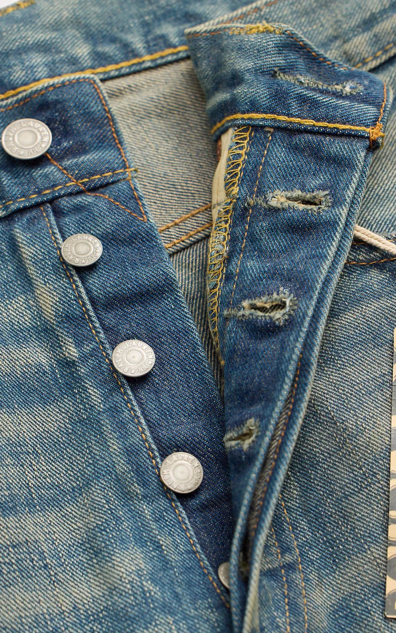 RRL Straight Fit Milner Selvedge Jean Milner Wash - Image 4