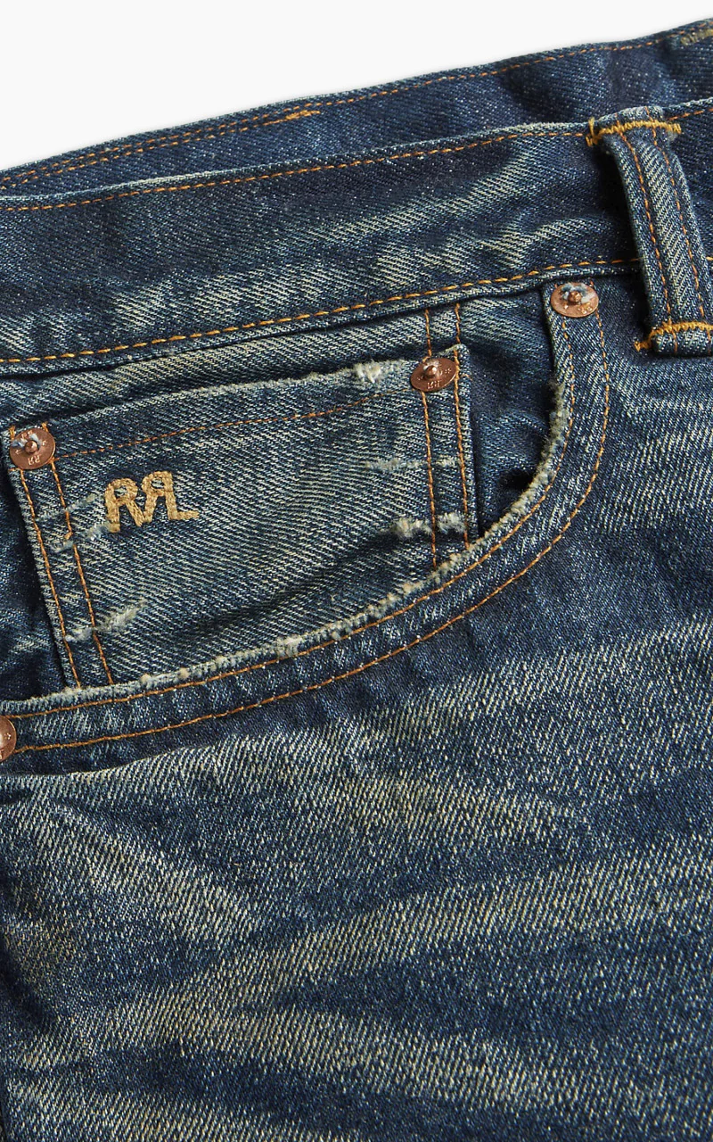 RRL Straight Fit Selvedge Jean Hawley Wash - Image 6