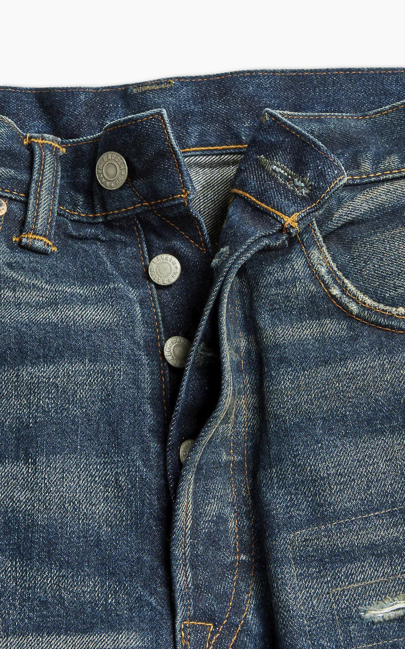 RRL Straight Fit Selvedge Jean Hawley Wash - Image 7