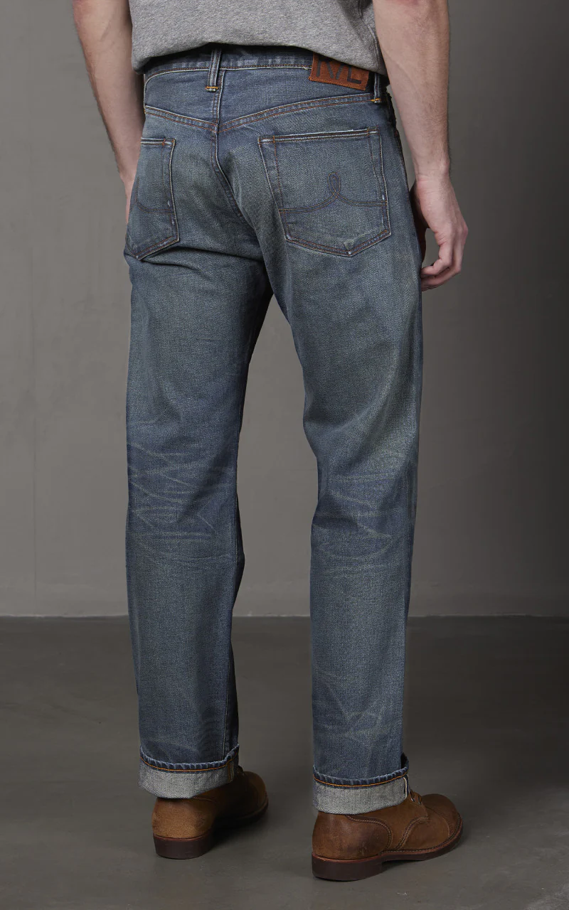 RRL Straight Fit Selvedge Jean Hawley Wash - Image 8