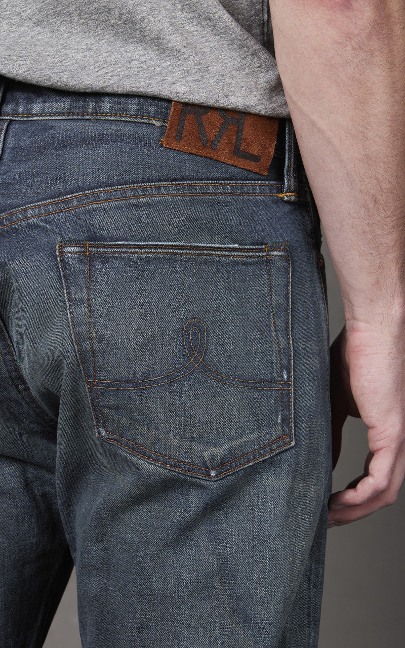 RRL Straight Fit Selvedge Jean Hawley Wash - Image 9