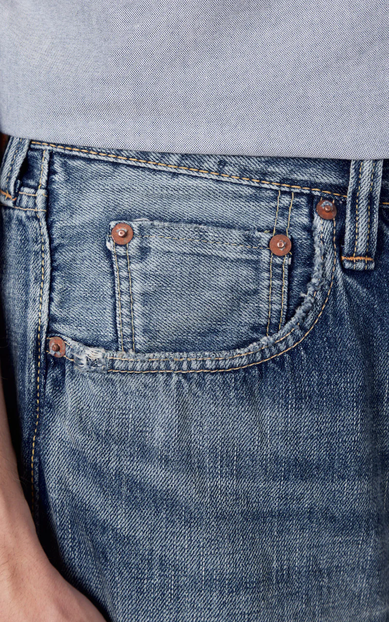 RRL Straight Fit Selvedge Jean Hillsview Wash - Image 9