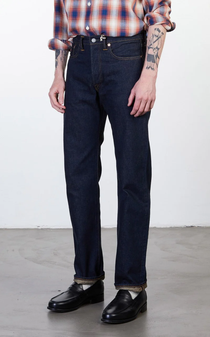 RRL Straight Fit Selvedge Jean One Wash - Image 4