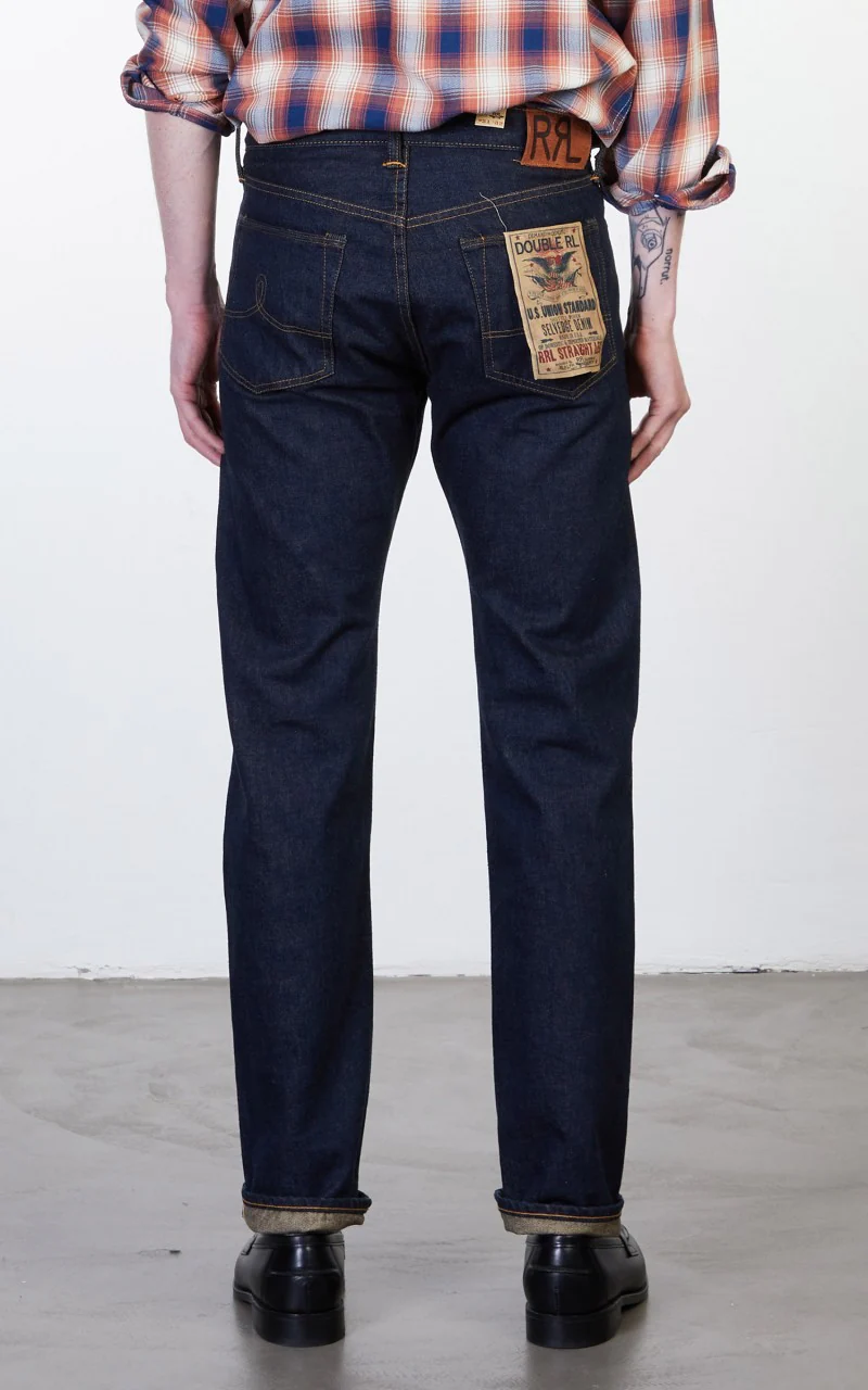 RRL Straight Fit Selvedge Jean One Wash - Image 5