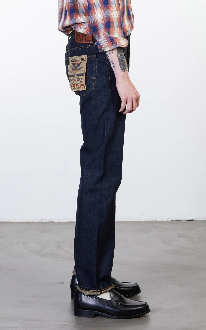 RRL Straight Fit Selvedge Jean One Wash - Image 6