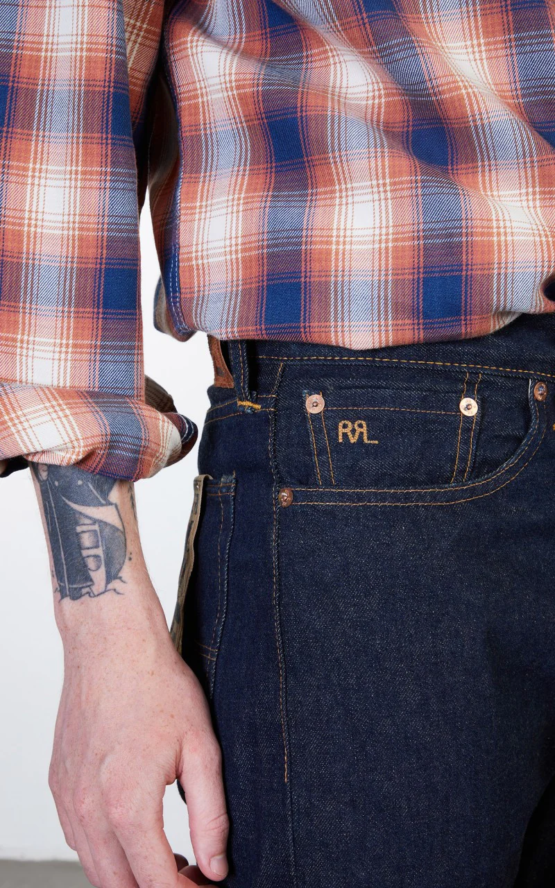RRL Straight Fit Selvedge Jean One Wash - Image 7