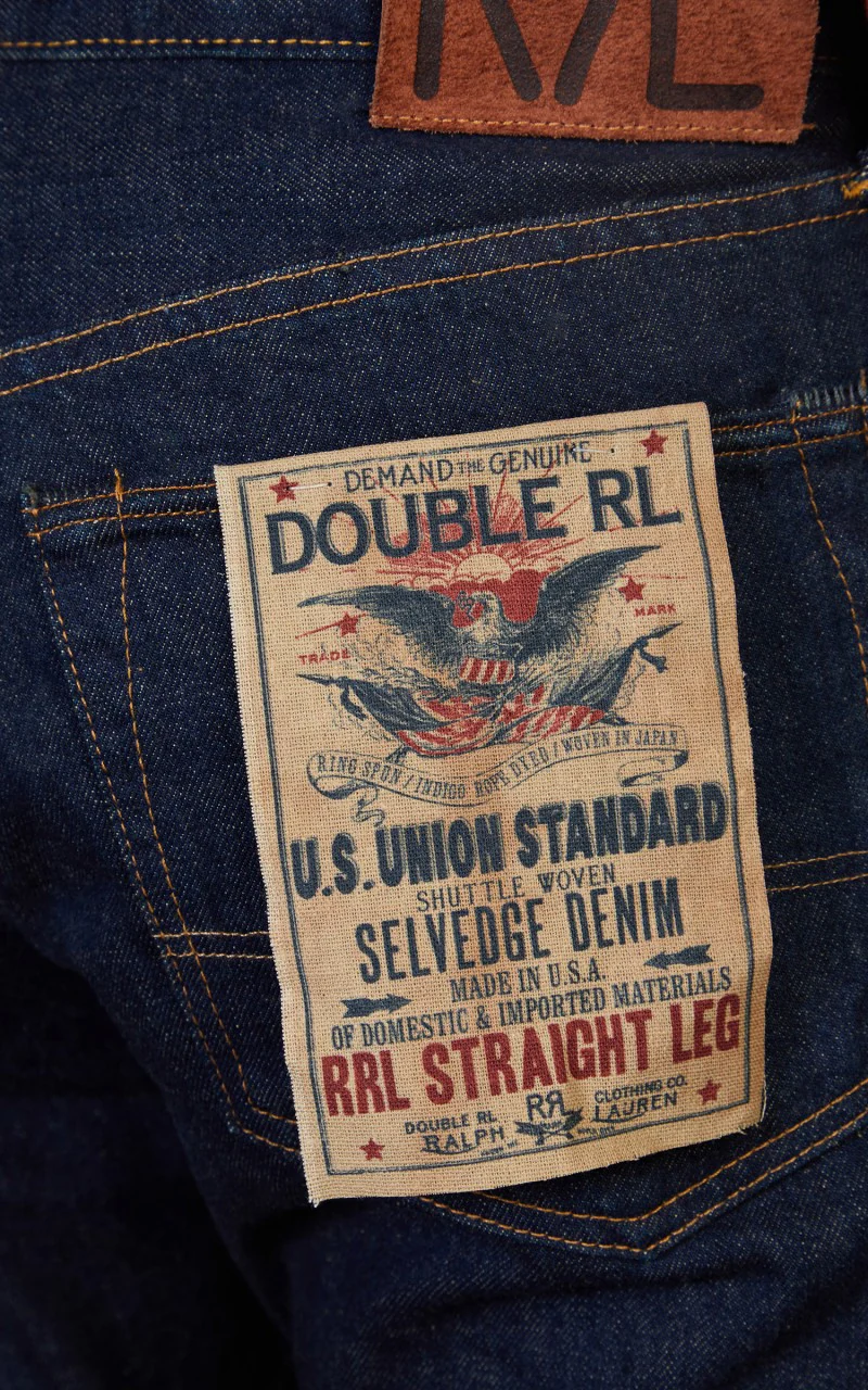 RRL Straight Fit Selvedge Jean One Wash - Image 8