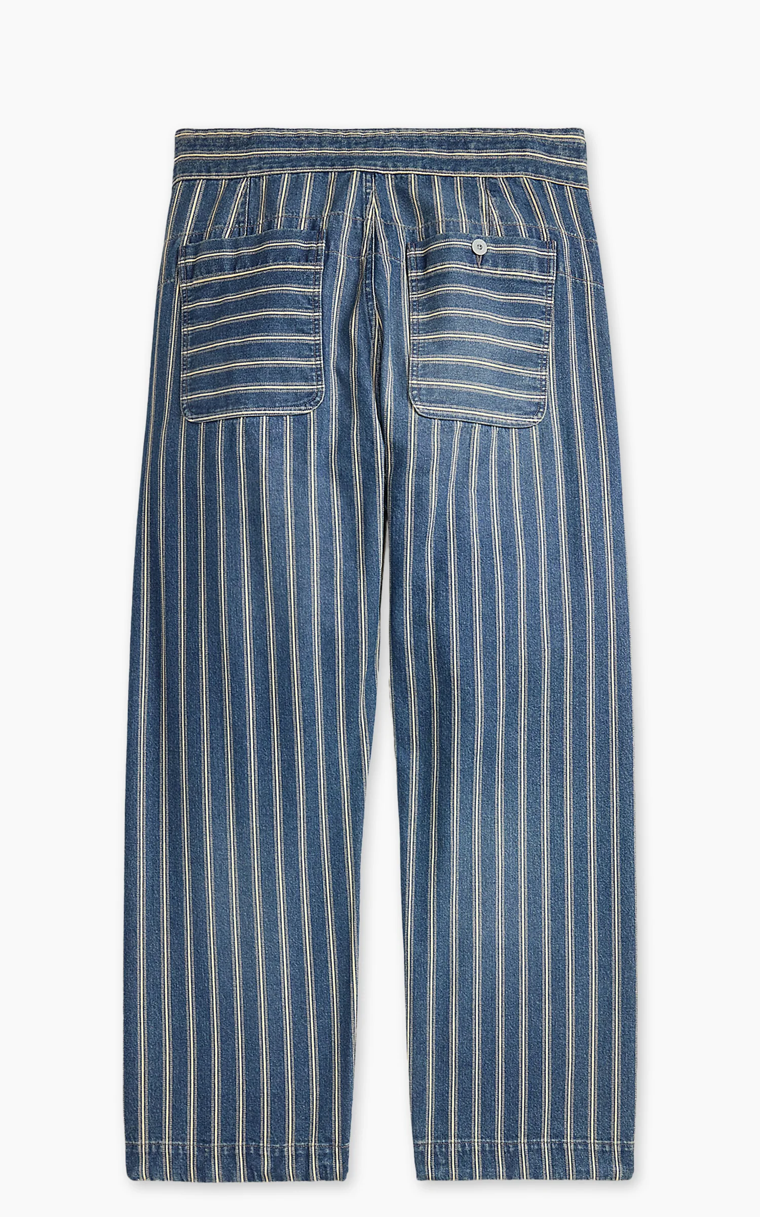 RRL Stripe Denim Davie Pant Indigo - Image 4