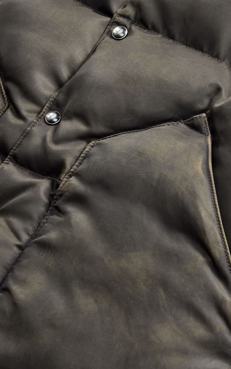 RRL Surrey Shearling-Collar Leather-Yoke Jacket Vintage Black - Image 4