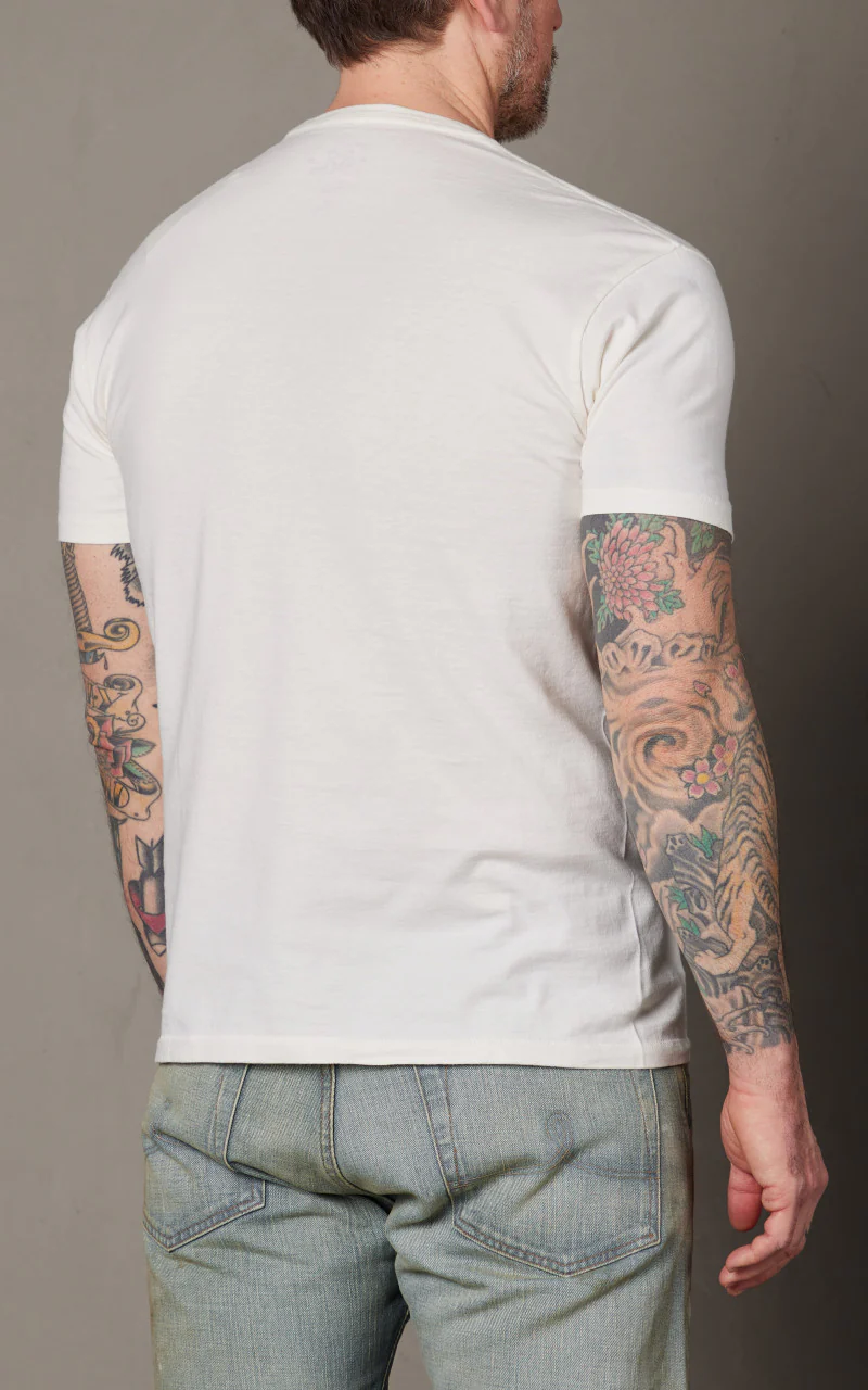 RRL Truck Jersey T-Shirt Paper White - Image 5