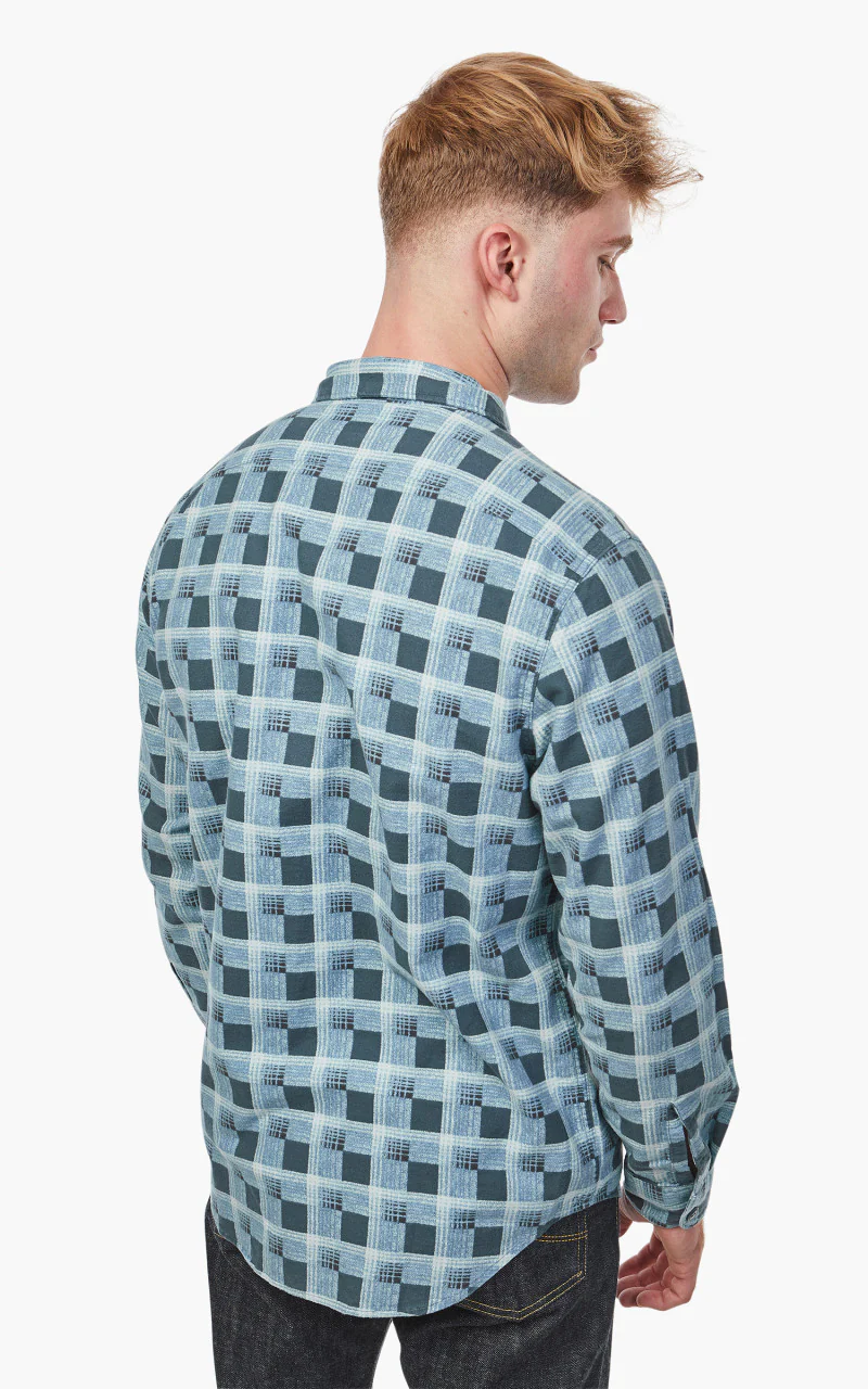 RRL Universal Camp Shirt Dark Blue - Image 5