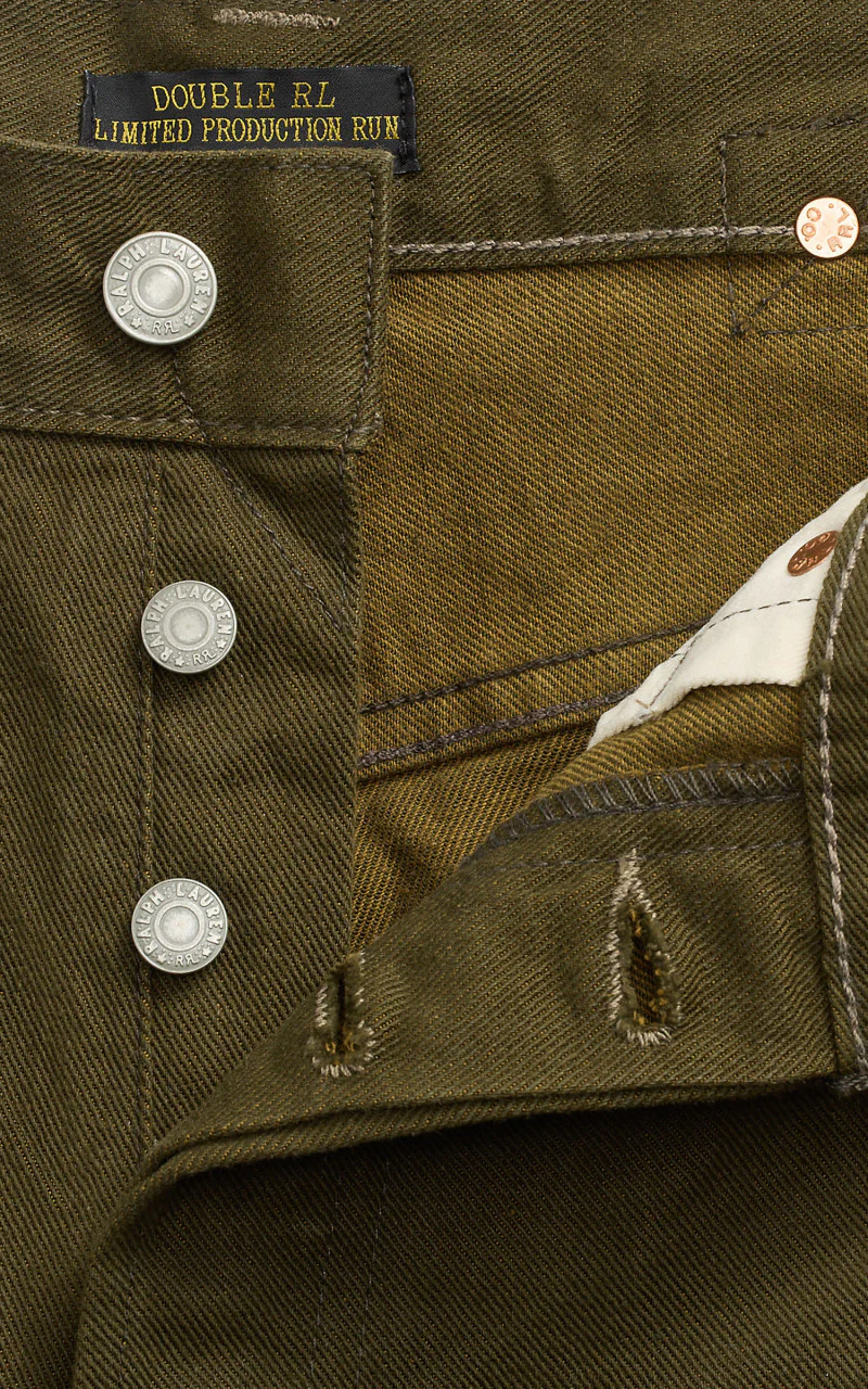 RRL Vintage 5-Pocket Jean Limited-Edition Olive Rinse - Image 3