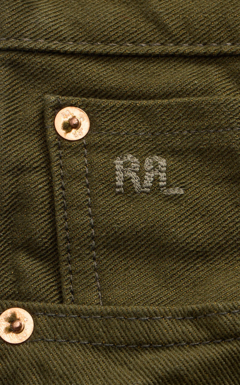 RRL Vintage 5-Pocket Jean Limited-Edition Olive Rinse - Image 4