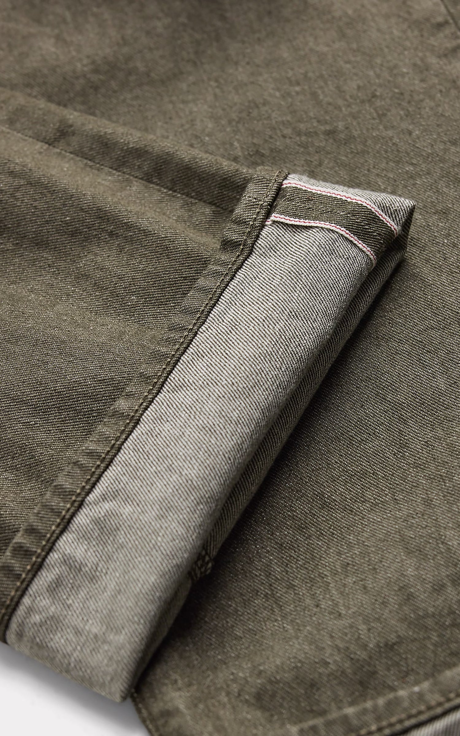 RRL Vintage 5-Pocket Olive Selvedge Jean Olive Rinse - Image 5