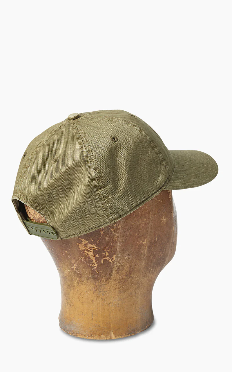 RRL Winged-Logo Baseball Cap Garment-Dyed Brewster Green - Image 3