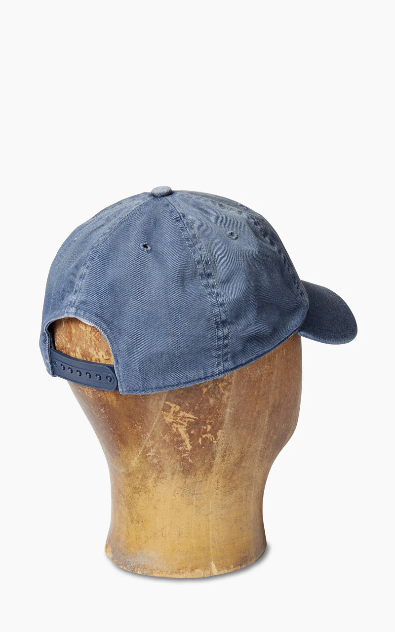RRL Winged-Logo Baseball Cap Garment-Dyed Midnight Blue - Image 3