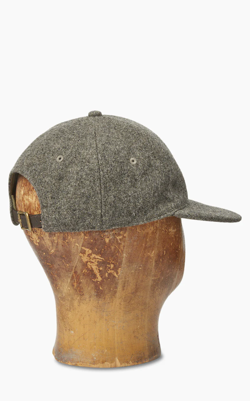 RRL Winged-Logo Baseball Cap Wool Grey - Image 2