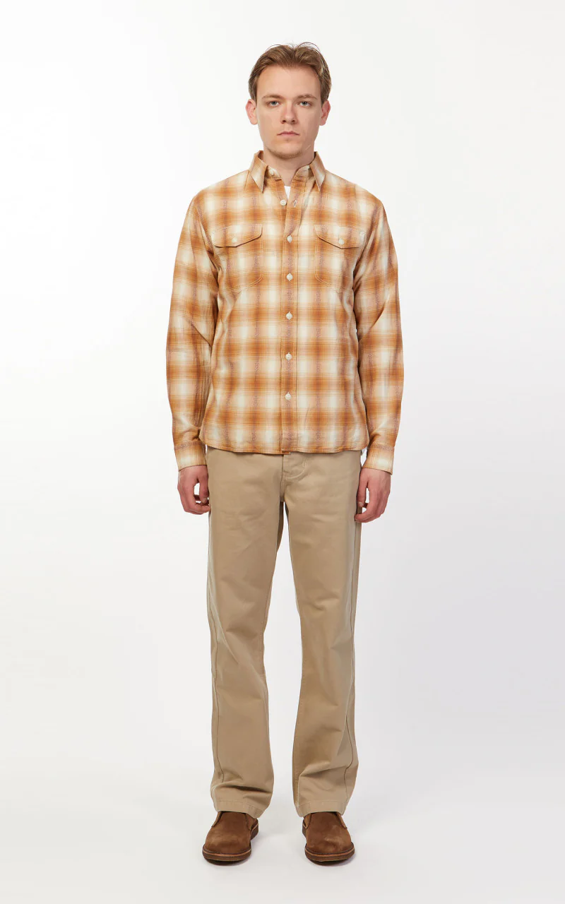 RRL Work Shirt Tan/Cream - Image 2