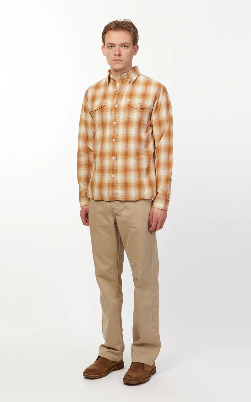 RRL Work Shirt Tan/Cream - Image 3