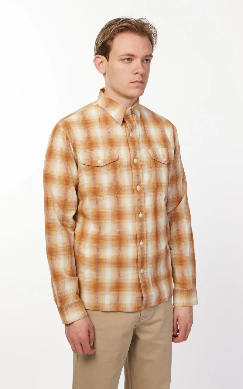 RRL Work Shirt Tan/Cream - Image 5