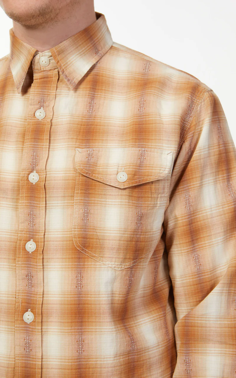 RRL Work Shirt Tan/Cream - Image 8