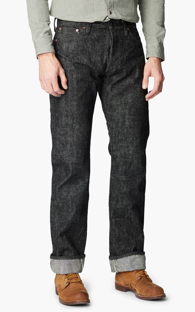 Samurai Jeans S5000BK II Zero Straight Fit Jeans Black 17oz - Image 4