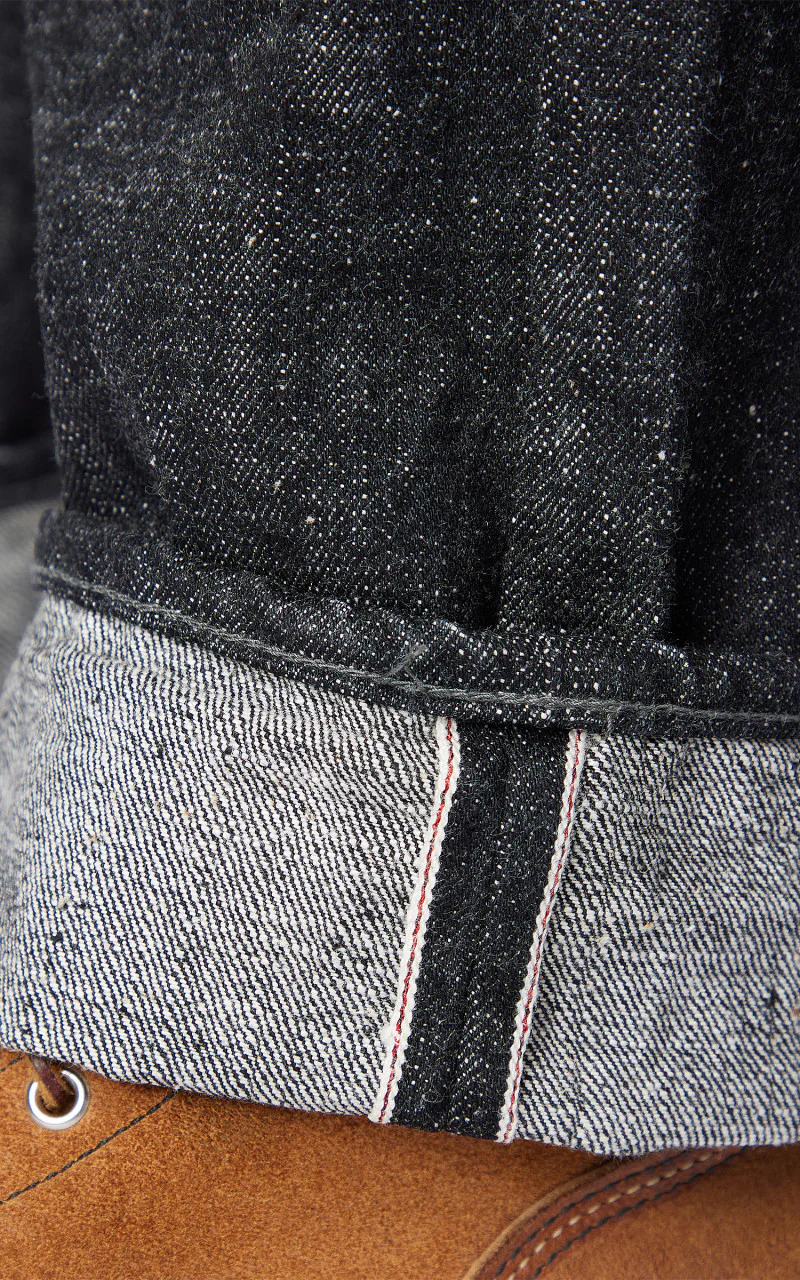 Samurai Jeans S5000BK II Zero Straight Fit Jeans Black 17oz - Image 7
