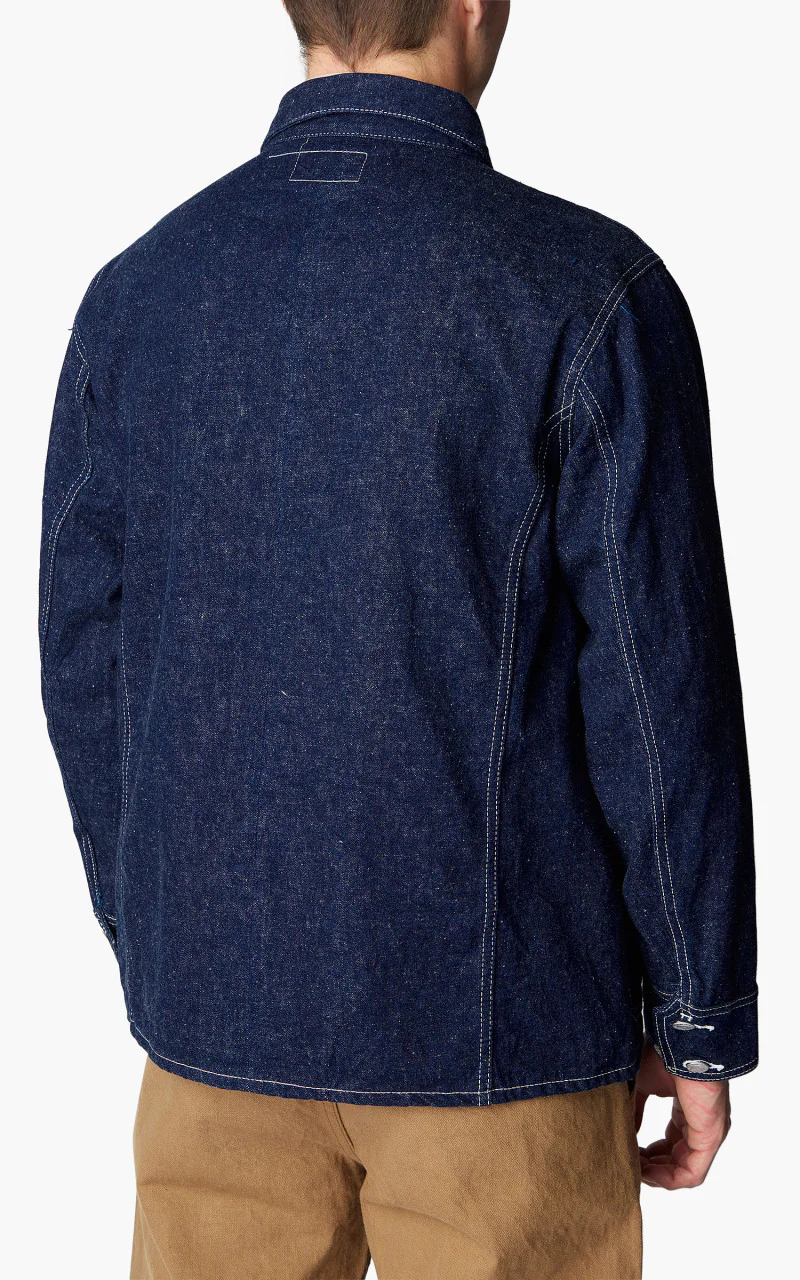 Samurai Jeans S50CV-SC01 Chore Jacket Selvedge Indigo 10oz - Image 7