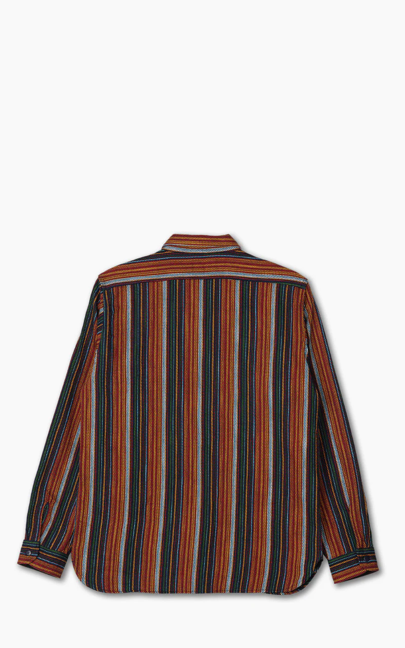 Samurai Jeans SIN23-02W Heavyweight Slubby Flannel Shirt Orange - Image 3